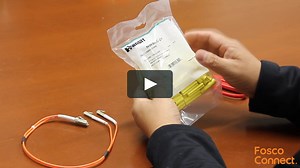 How to use Panduit's LabelCore Yellow Cable Identification Sleeve for 2mm Simplex Fiber Cable?