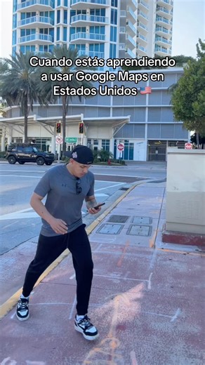 Aprendiendo a usar Google Maps en USA 🇺🇸😂#latinosenusa #sueñoamericano #trabajo #ingles