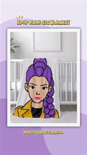 C2C Crochet K-Pop Rumi Blanket #crochet
