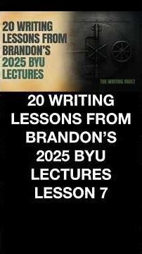 20 Lessons From Brandon Sanderson's 2025 BYU Lectures Lesson 7 Plausible Deniability Creates Surpr