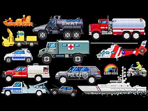 Emergency Vehicles -Ambulance, Water Tender, Patrol Boat -Good kids-Part2