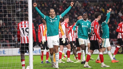 Sunderland 0-1 Liverpool: Reds back in top-five race via Virgil Van Dijk goal