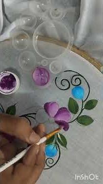 fabric painting for beginners.. fabric painting #zainapainting