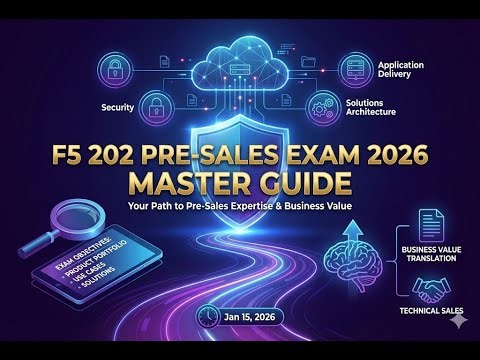 Conquer the F5 202 Pre-Sales Exam in 2026: A Master Guide