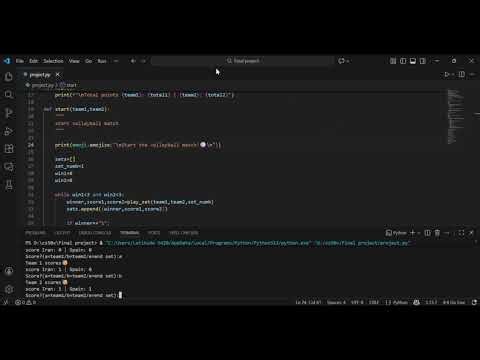 Volleyball scoreboard