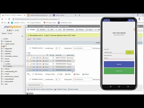 Membuat Pencarian Data dengan Barcode/Qrcode Scanner Kodular + Mysql