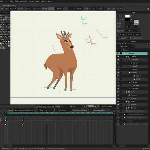 Animation made in Moho for the Apruebo campaign (Making Of)