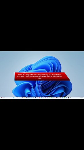 Your PC is hiding HUGE files 👀💻 #Windows11 #PCtips #TechTok #ComputerTips #ITTechGuru