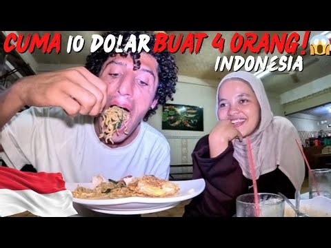BULE TURKI PERTAMA KALI MAKAN DI WARUNG MIE GORENG PADANG…😱🇮🇩