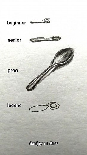 12 reactions | How to Draw Spoon 籠 . . . . #spoon #drawing #howto #how #howtodraw #reels #reel #artreel #explorepage #explore #sketch #beginner #senior #pro #proo #legend #trending | Sanjay m Arts | Facebook