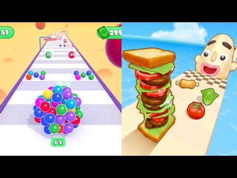 Sandwich Runner VS Crumb Balls - Speedrun Gameplay Walkthrough Android NEW UPDATE Ep 1