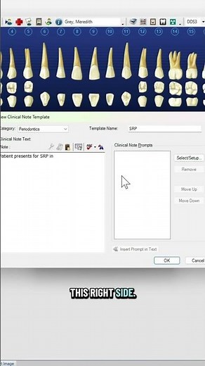 Creating clinical note templates in Dentrix