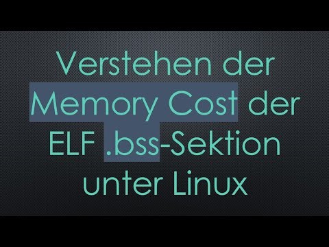 Verstehen der Memory Cost der ELF .bss-Sektion unter Linux