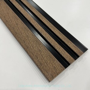 [Hot Item] Plastic Composite Slatted Cladding PS Wood Panel for DIY Decoration