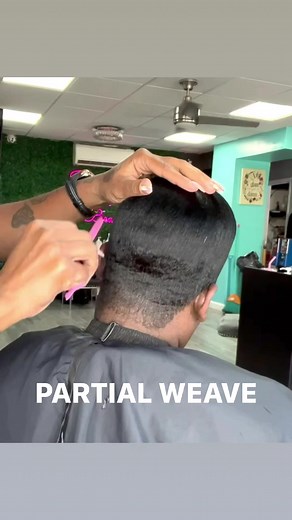 124K views · 1.9K reactions | This is a partial weave. #shannysnaturalbeauty #brooklynhairstylist #quickweave #shorthair #partialweave | Shanny's Natural Beauty | Facebook