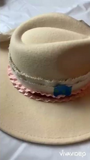 How to make a western hat band on a budget for a boho-style wedding or concert. #shorts #hatbanddiy