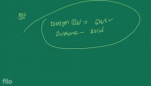 [Solved] Why is dioxygen a gas but sulphur a solid? - Chemistry... | Filo