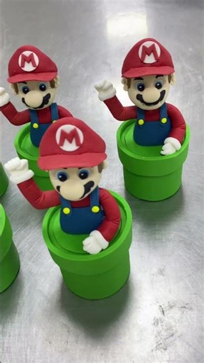 Super Mario Cake Topper Design #birthdaycakedecorating #caketoppers