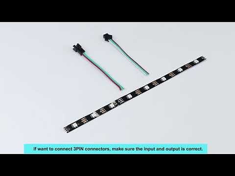 How to cut and connect Ws2812b led strip?