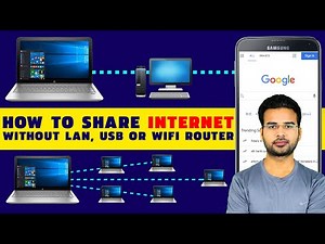 How to share Internet without a Wifi router? | How to share Internet from PC to Mobile