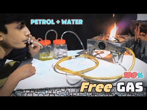 How to make a LPG Gas At Home / Using petrol and water