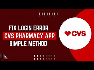How To Fix ‎CVS Pharmacy App Login Error | CVS Mobile APP !