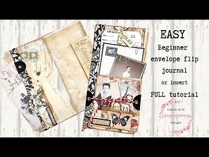 EASY beginner envelope flip journal or insert FULL tutorial