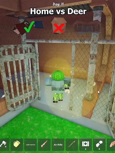 222K views · 912 reactions | Home vs Deer #roblox #99nightsintheforest #shorts | Watermelon Shorts | Facebook