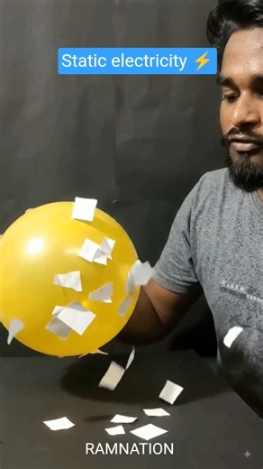 ⚡ What is Static Electricity? | Explained in Seconds | physics