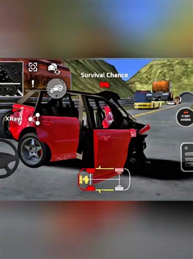 DriveCSX | High Speed Car Crashes/Stunts/Fails/Realistic Impacts - Scenario Update Ep.49 #Shorts 1