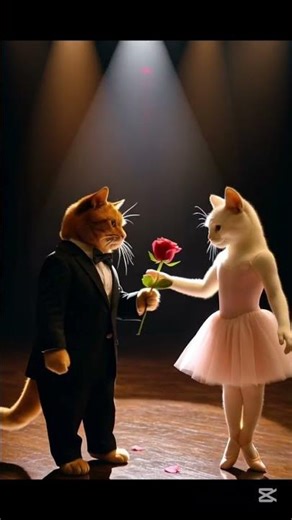 The Ballet of Love 🌸#cat #animal #music #ballet#shorts #
