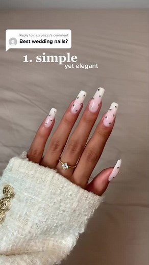 Elegant Wedding Nail Ideas for Brides 👰🏽‍♀️💍