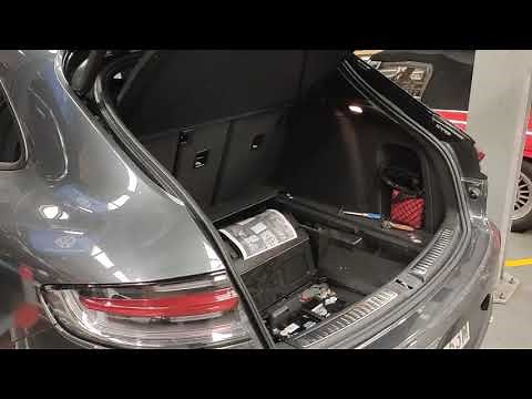 Porsche Macan - Battery location & checking terminals