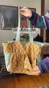 how to sew a diaper bag tutorial!! let’s make a quilted diaper bag #sewingtutorial #diy #diaperbag