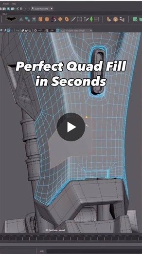 If you’re still manually filling mesh holes start using this Grid Fill workflow to create clean, quad based topology.It’s perfect for rebuilding surfaces while maintaining the existing edge flow… | Sahan Abeygunawardena | 10 comments
