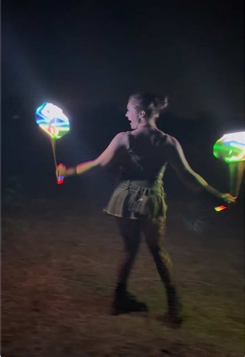 Warming Up to Chmura: LED Poi Dance Session