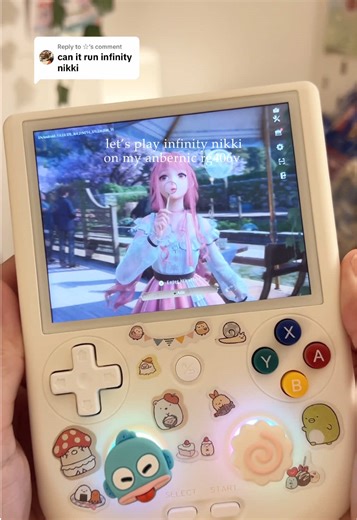 Playing Infinity Nikki on Anbernic RG406V Console