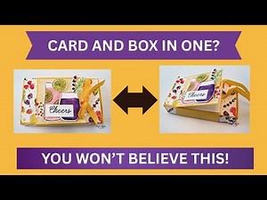 HOW TO MAKE A HANDMADE CARD AND GIFT BOX ALL IN ONE!