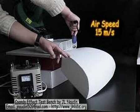 Coanda Effect demonstration of working principle