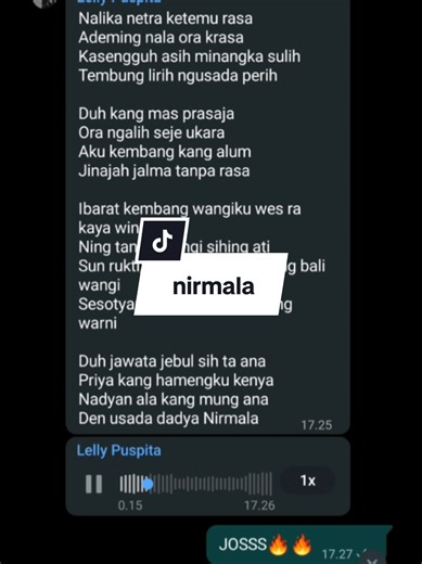 nirmala || cover personil @lellypuspita__ #nirmala #aryagalih #musically