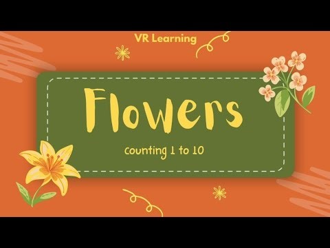 Learn Counting 1 to 10 with Flowers 🌼 | Number Names for Kids | Counts 1 to 10 for kids |