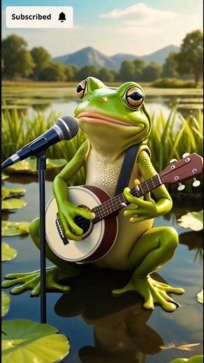 AI Frog Singing Viral Song 🐸🎵 | Trending Shorts