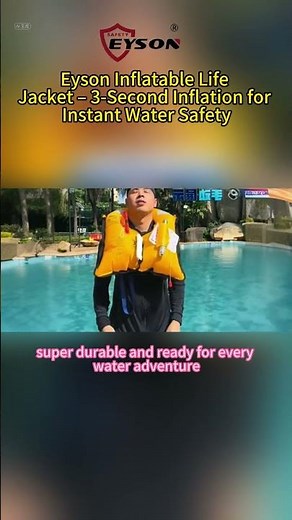 Eyson Inflatable Life Jacket – 3-Second Inflation for Instant Water Safety