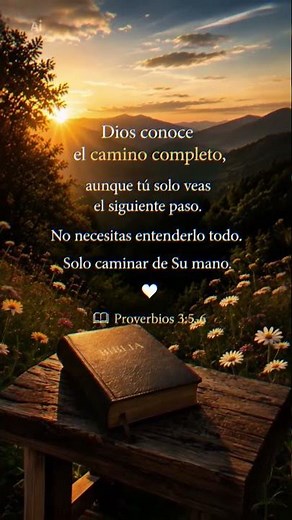 Dios conoce el camino completo 🤍 | Proverbios 3:5-6