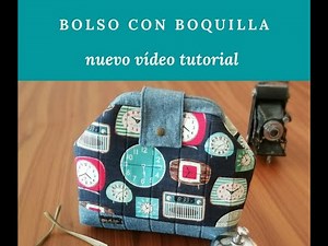 Haz un bolso, neceser o bolsa con boquilla | Tutorial fácil