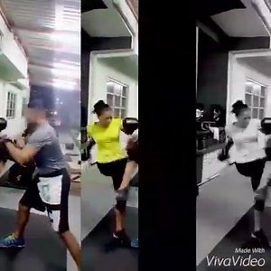 3.1K views · 25 reactions | Check out how awesome our Rex pro trainer Cynthia in full action for kickboxing. Private one on one training available > Private training for kids available > Full attention > A well experienced kickboxing trainer Inbox us today | Fit-Rex GYM | Facebook