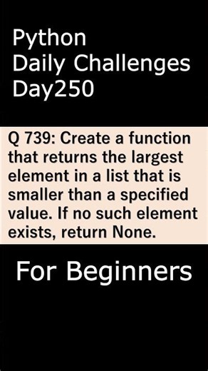 Python Daily Challenges Day250 For Beginners #programming #python #beginnersstitch