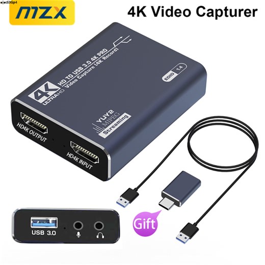 ◐★MZX 4K Video Capture Card Board Recording HDMI-Compatible 60Hz 30Hz USB 3.0 1080P 60fps 30fps Grabber Capturing Game Capturer★✥✥ | Lazada PH