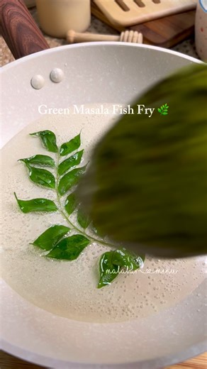 Malabar Menu on Instagram: "Green Masala Fish Fry🌿✨ King fish / Neymeen 2 pc Coriander leaves handful Green chili 3 Garlic 3 nis Ginger small piece Shallots 3 Dried chili 2 Curry leaves 1 string Cumin seeds 1/2 tsp Coriander seeds 1/2 tsp Black pepper 1/2 tsp Salt Cornflour 1 tbsp Turmeric powder 1/4 tsp Salt to salt #fishfry #green #masala #fish #keralareels #seafood #fishing #kingfish #fry #réel"