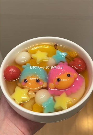 七夕のお菓子作り！白玉フルーツポンチレシピ